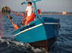 Pescatore della riserva Torre Guaceto