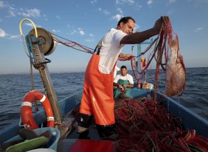 Pescatore della riserva Torre Guaceto