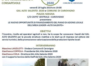 Locandina evento 19 luglio 2019