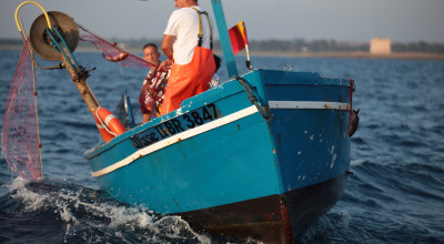 Pescatore della riserva Torre Guaceto