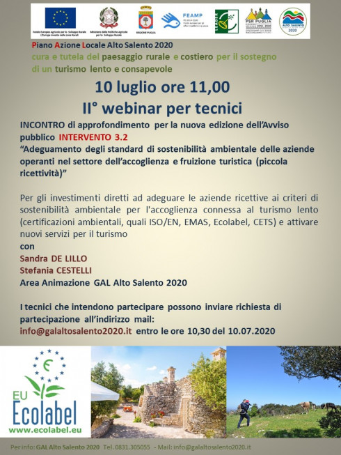 II° Webinar per tecnici II° Webinar per tecnici