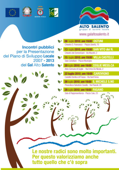 Manifesto- Calendario incontri Presentazione PSL 2007-2013