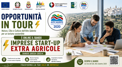 Bando Pacchetto 1 Start - Up extra agricole SRE04 SRD14